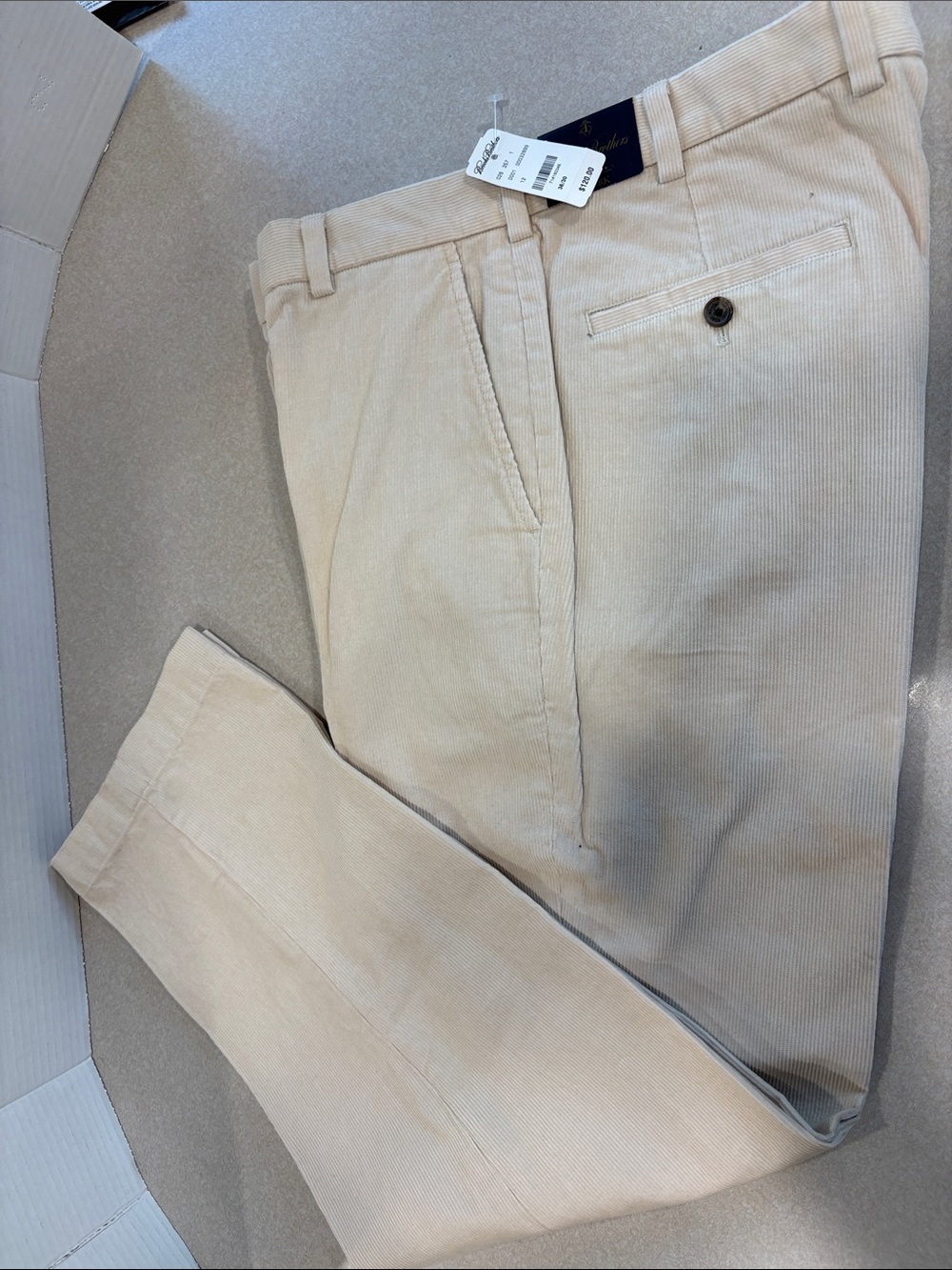Brooks Brothers Light Beige Corduroy Pants